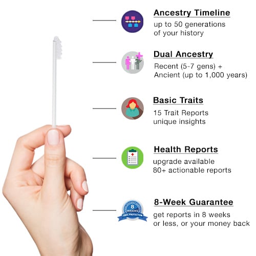 DNA Testing Kit, Health, Ancestry and Traits
