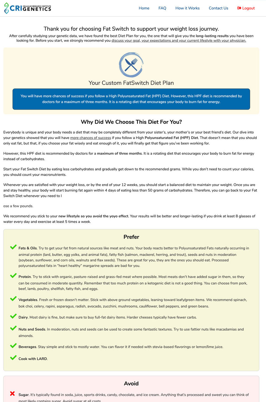 CRI Genetics Ancestry Report