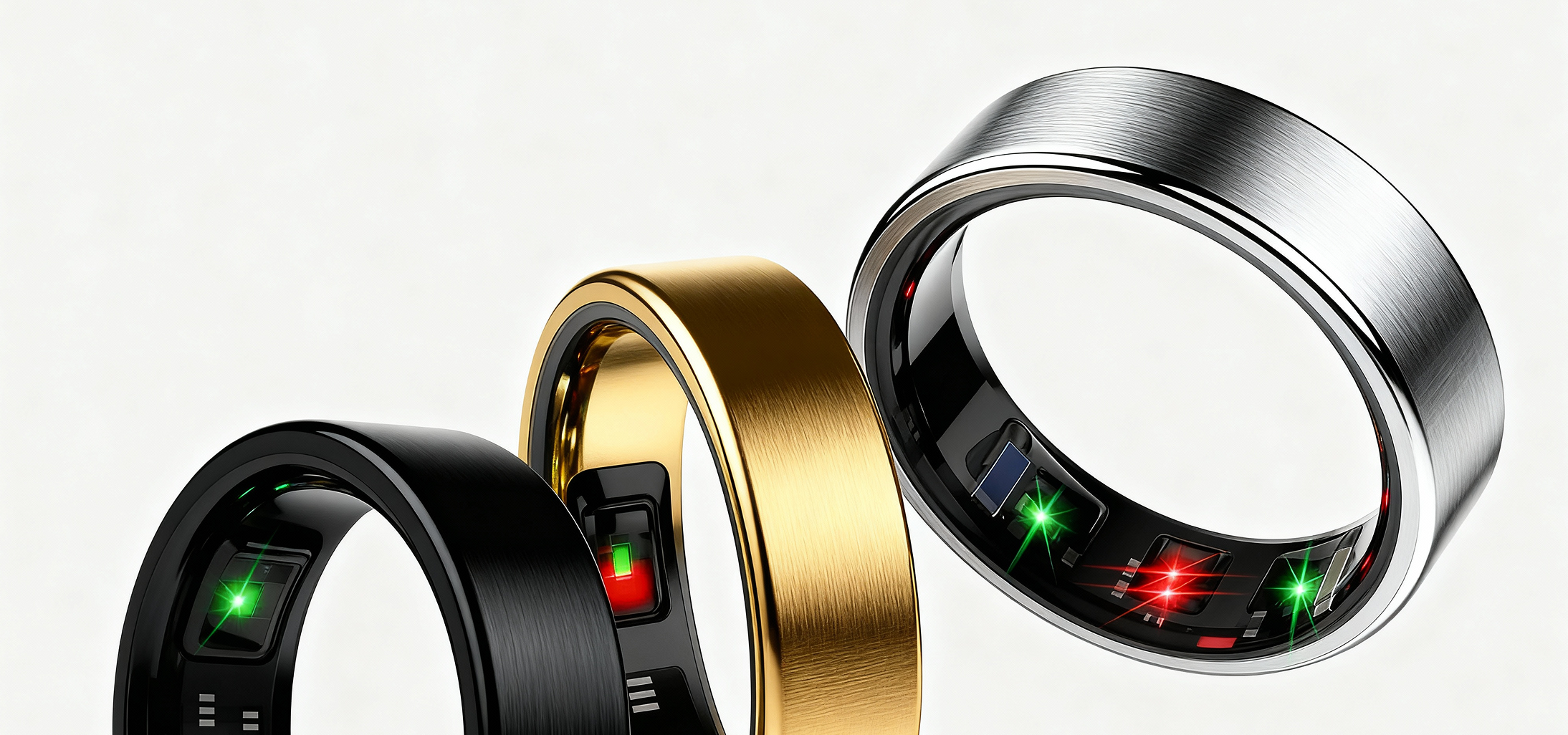 Pangenea Smart Rings - Black, Gold, and Silver