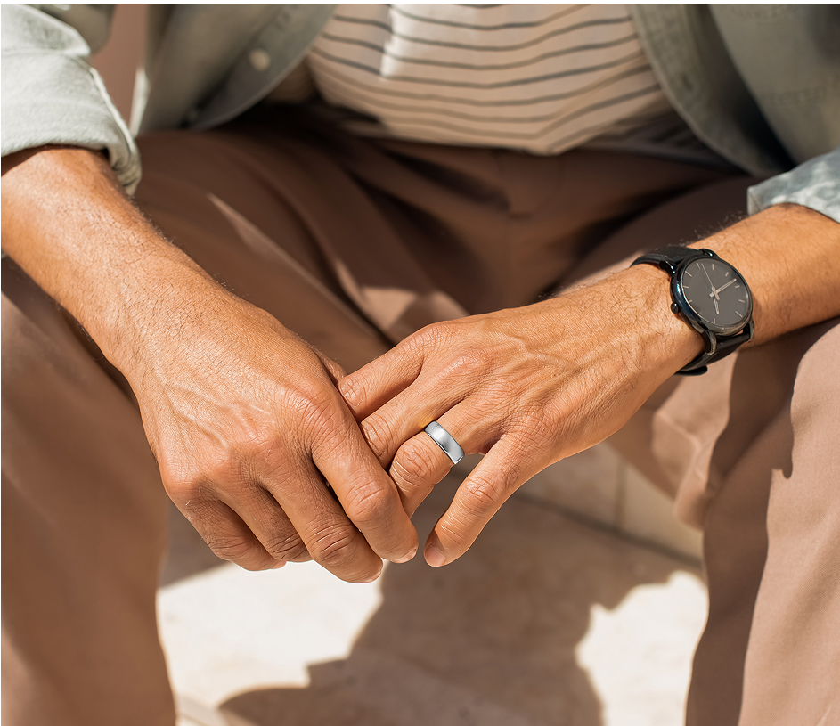 Person running with Pangenea Ring